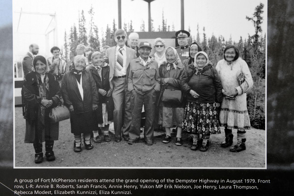 05H Photo Of The Grand Opening Of The Dempster Highway In August 1979 Includes Annie And Joe Henry At Tombstone Interpretive Centre In Tombstone Park Yukon